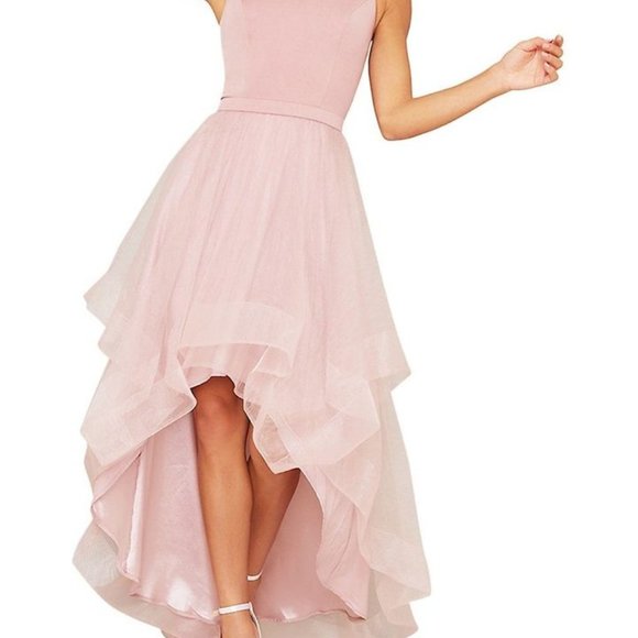 NWT CHI CHI LONDON PINK HIGH LOW DRESS (US SIZE 6 / MED) PETITE - Picture 8 of 10